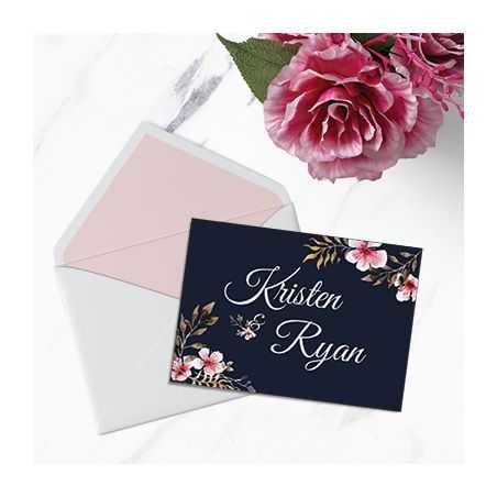 Carte invitation 250g/m2 couché brillant