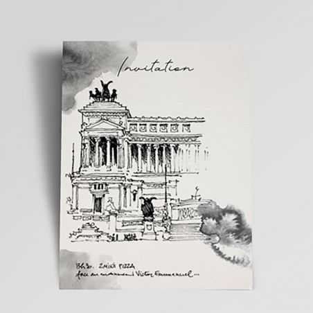 Carte invitation Rives vergé 300g/m2 