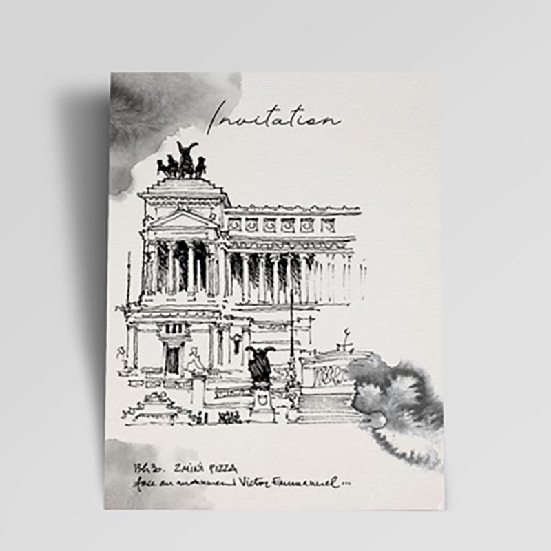 Carte invitation Rives vergé 300g/m2 