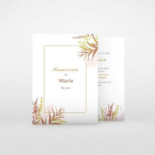 Carte invitation 300g/m2 100% recyclé