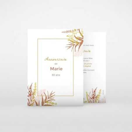 Carte invitation 300g/m2 100% recyclé