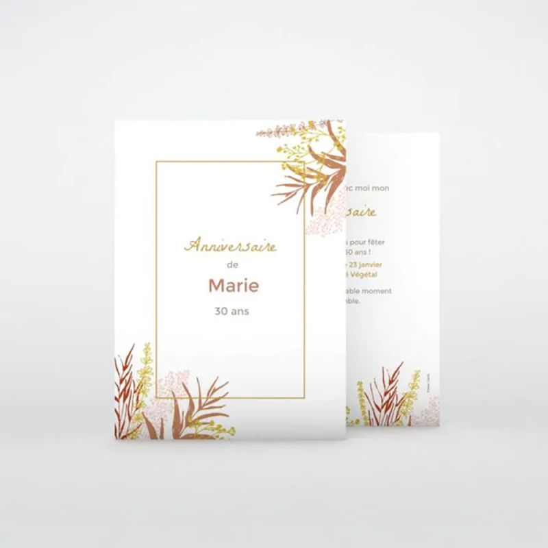 Carte invitation 300g/m2 100% recyclé