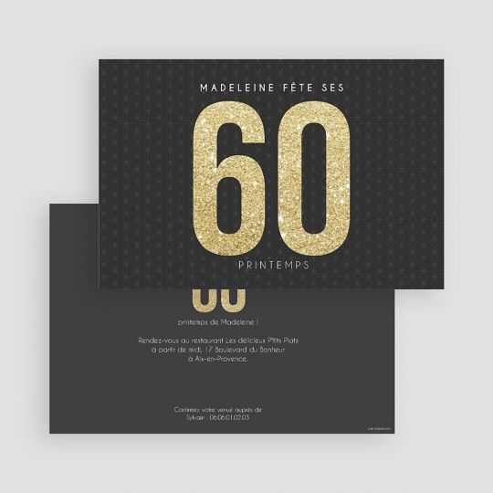 Carte invitation Metallic Or 300g/m2