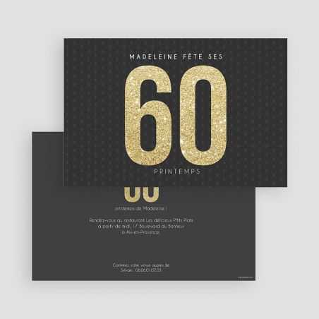Carte invitation Metallic Or 300g/m2
