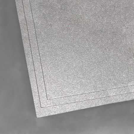 Carte invitation Metallic argent 300g/m2