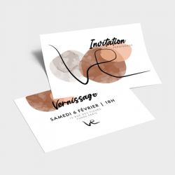 Carte invitation Bristol 250g/m2