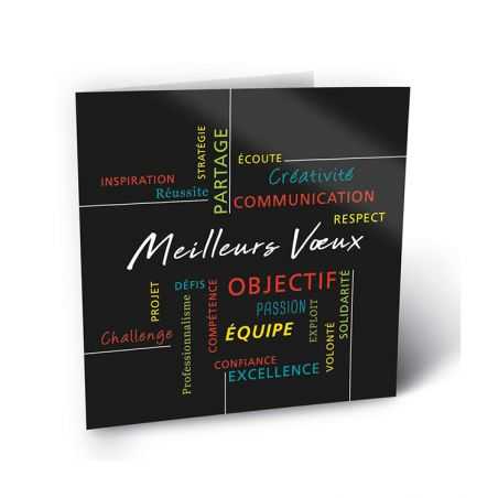 Carte de voeux 250g/m2 couché brillant