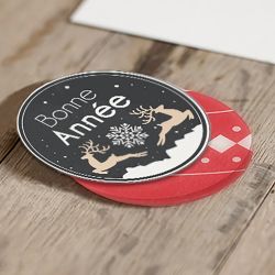 Carte de voeux 250g/m2 couché brillant