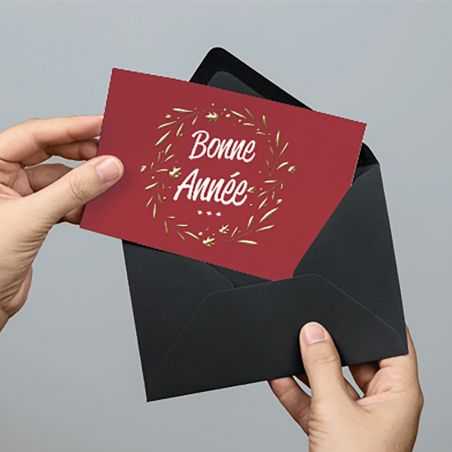 Carte de voeux 350g/m2 couché mat