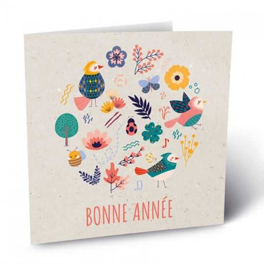 Carte de voeuxFibre canne à sucre 300g/m2