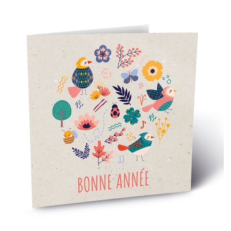 Carte de voeuxFibre canne à sucre 300g/m2