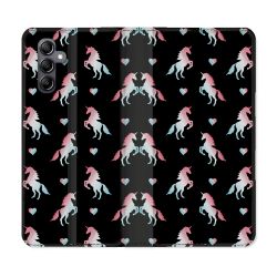 Housse cuir portefeuille pour Samsung Galaxy A14 4G / 5G Fantastique Licorne Pattern