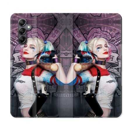 Housse cuir portefeuille pour Samsung Galaxy A14 4G / 5G Harley Quinn Batte