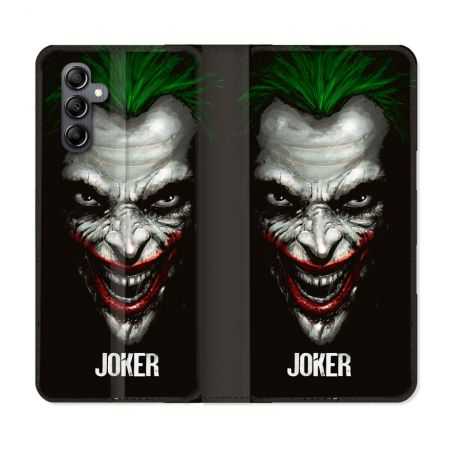 Housse cuir portefeuille pour Samsung Galaxy A14 4G / 5G Joker Noir