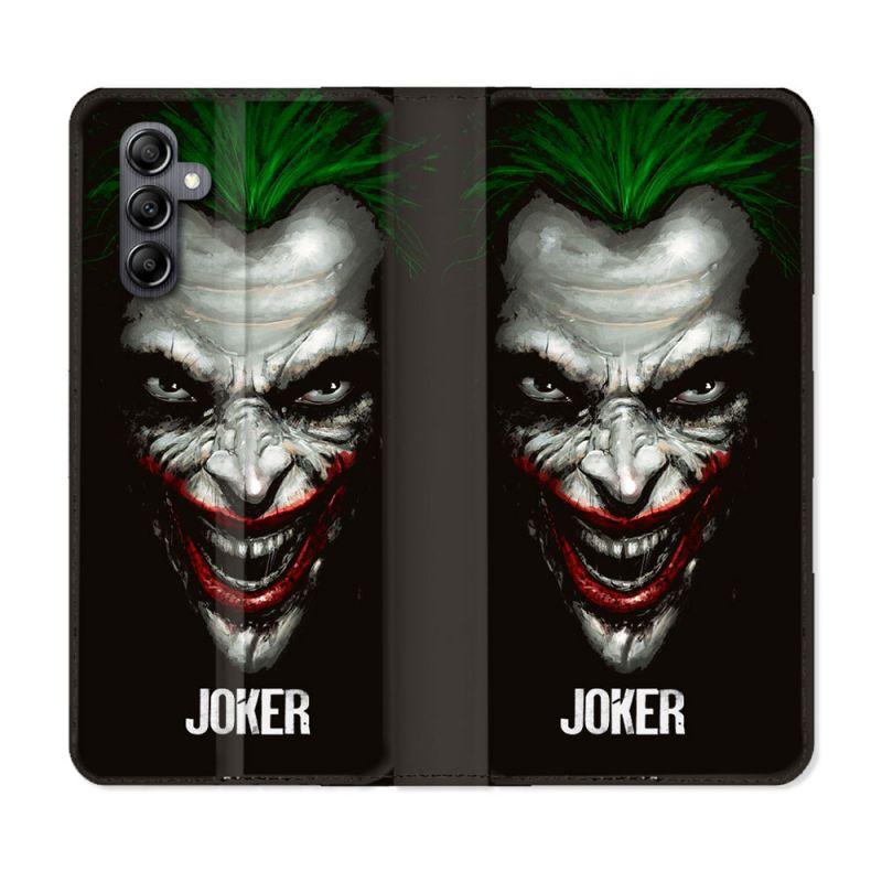 Housse cuir portefeuille pour Samsung Galaxy A14 4G / 5G Joker Noir