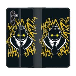 Housse cuir portefeuille pour Samsung Galaxy A14 4G / 5G Manga Assassination Classroom Kuro Noir