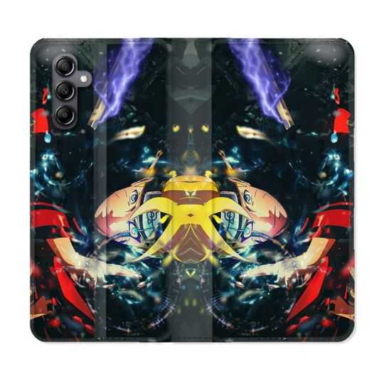 Housse cuir portefeuille pour Samsung Galaxy A14 4G / 5G Manga Boruto Eclair