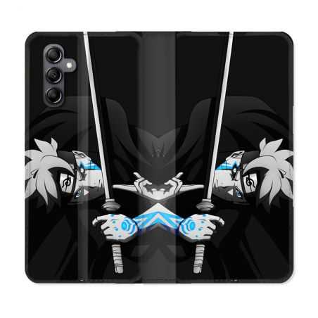 Housse cuir portefeuille pour Samsung Galaxy A14 4G / 5G Manga Boruto Epée