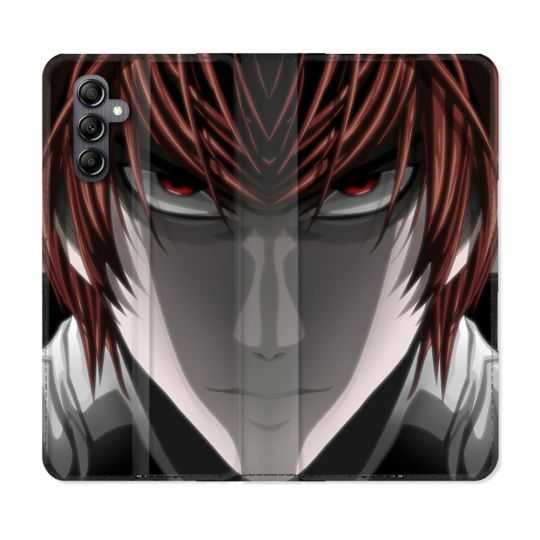 Housse cuir portefeuille pour Samsung Galaxy A14 4G / 5G Manga Death Note Kira