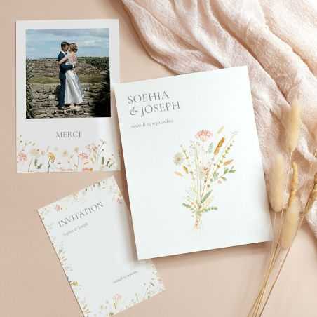 Faire Part Mariage Naissance Baptême 300g/m2 Rives Vergé