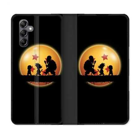 Housse cuir portefeuille pour Samsung Galaxy A14 4G / 5G Manga Dragon Ball Vintage