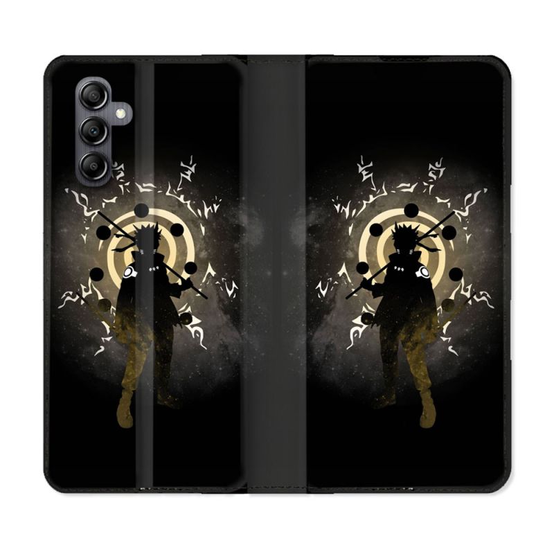 Housse cuir portefeuille pour Samsung Galaxy A14 4G / 5G Manga Naruto Sage