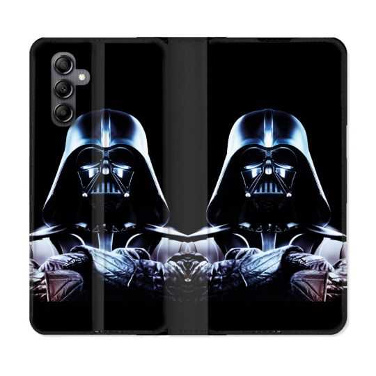 Housse cuir portefeuille pour Samsung Galaxy A14 4G / 5G Star Wars - Dark Vador Noir