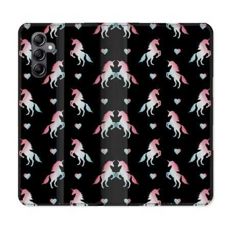 Housse cuir portefeuille pour Samsung Galaxy A34 5g Fantastique Licorne Pattern