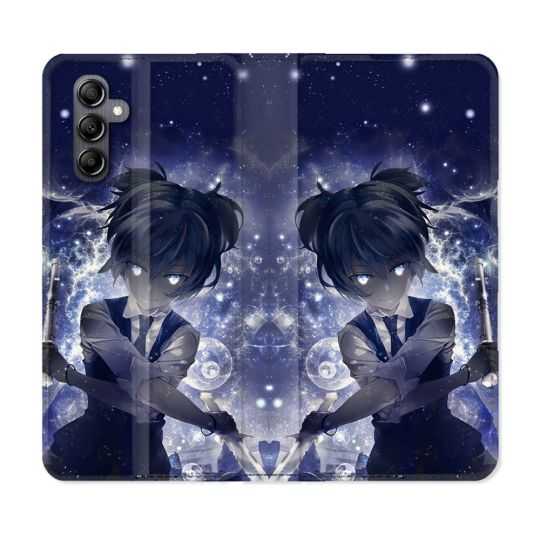 Housse cuir portefeuille pour Samsung Galaxy A34 5g Manga Assassination Classroom Nagisa
