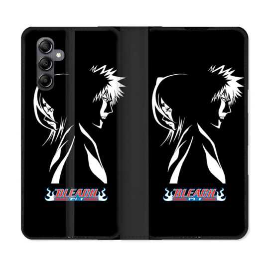Housse cuir portefeuille pour Samsung Galaxy A34 5g Manga Bleach Duo
