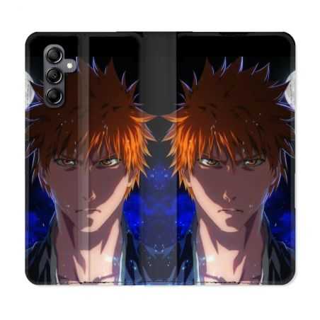 Housse cuir portefeuille pour Samsung Galaxy A34 5g Manga Bleach Ichigo