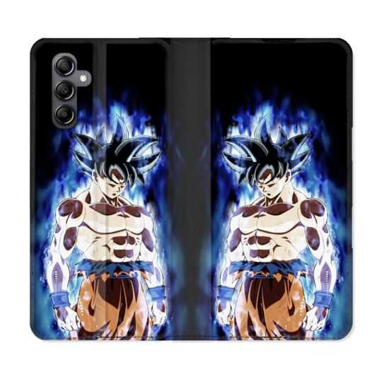 Housse cuir portefeuille pour Samsung Galaxy A34 5g Manga Dragon Ball Sangoku Noir