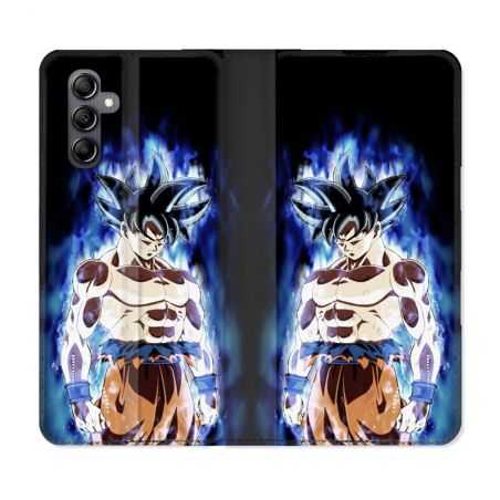 Housse cuir portefeuille pour Samsung Galaxy A34 5g Manga Dragon Ball Sangoku Noir
