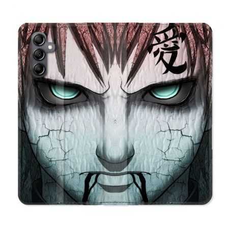 Housse cuir portefeuille pour Samsung Galaxy A34 5g Manga Naruto Gaara