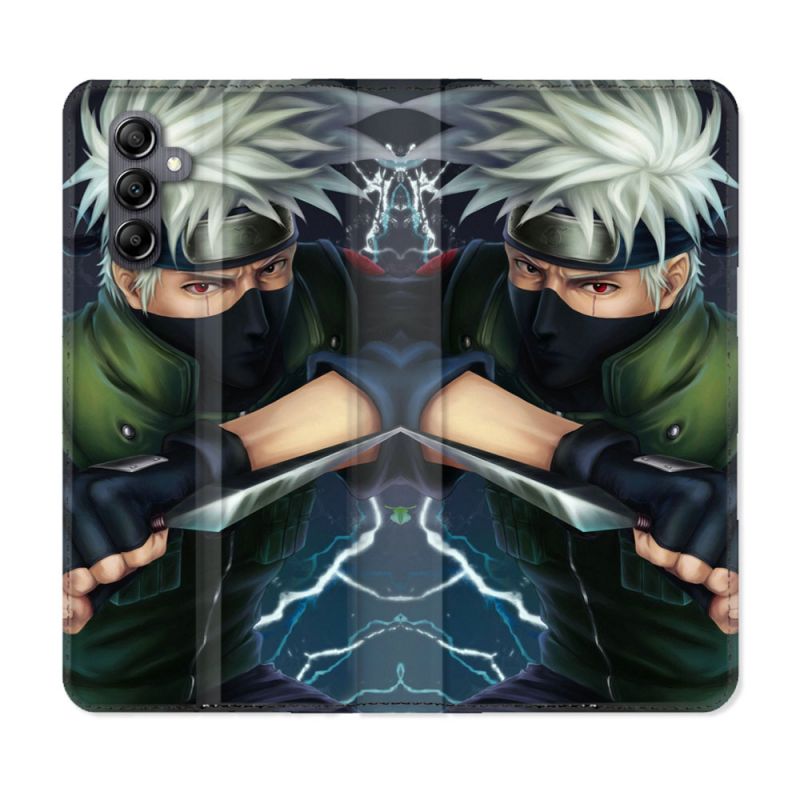 Housse cuir portefeuille pour Samsung Galaxy A34 5g Manga Naruto Kakashi