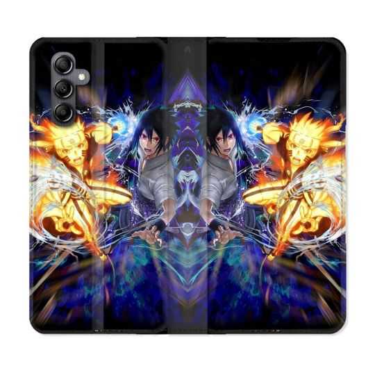 Housse cuir portefeuille pour Samsung Galaxy A34 5g Manga Naruto VS