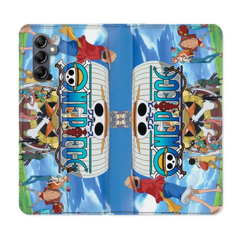 Housse cuir portefeuille pour Samsung Galaxy A34 5g Manga One Piece Sunny