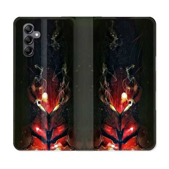 Housse cuir portefeuille pour Samsung Galaxy A34 5g Manga Solo Leveling Igris
