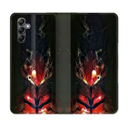 Housse cuir portefeuille pour Samsung Galaxy A34 5g Manga Solo Leveling Igris