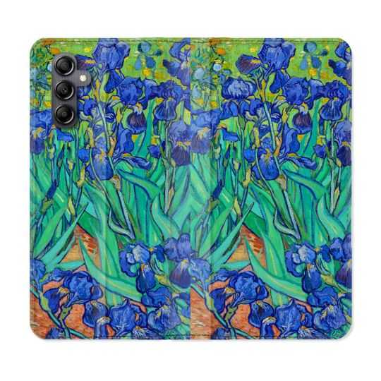 Housse cuir portefeuille pour Samsung Galaxy A34 5g Peinture Iris