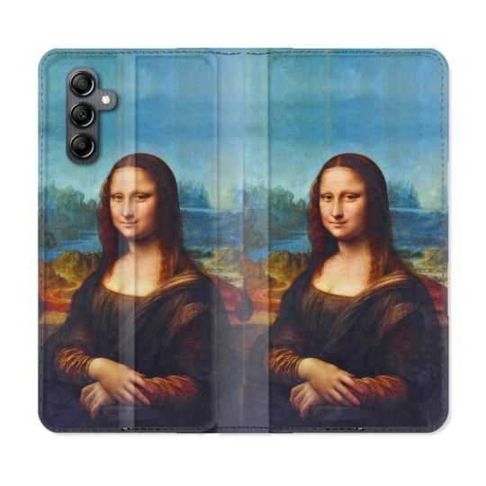 Housse cuir portefeuille pour Samsung Galaxy A34 5g Peinture Joconde