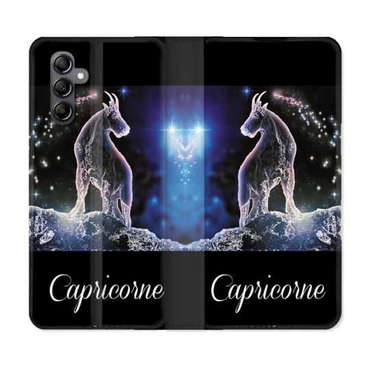 Housse cuir portefeuille pour Samsung Galaxy A34 5g Signe Zodiaque 2 Capricorne