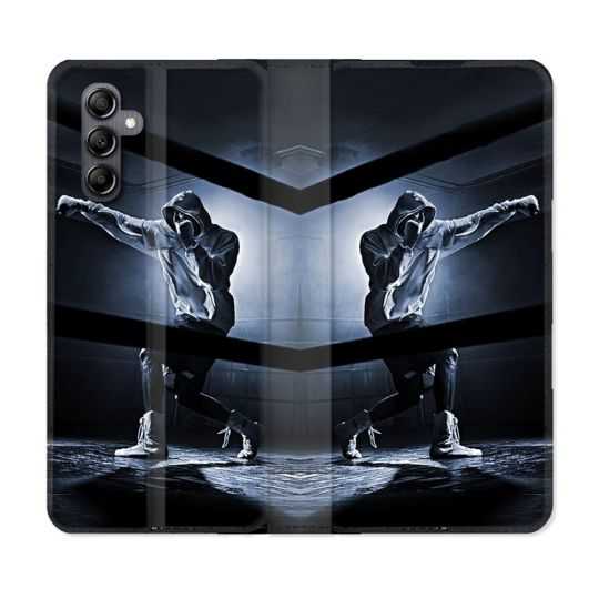 Housse cuir portefeuille pour Samsung Galaxy A34 5g Sport Boxe Poing
