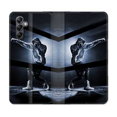 Housse cuir portefeuille pour Samsung Galaxy A34 5g Sport Boxe Poing