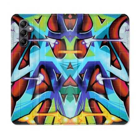 Housse cuir portefeuille pour Samsung Galaxy A34 5g Street Art Graf Color