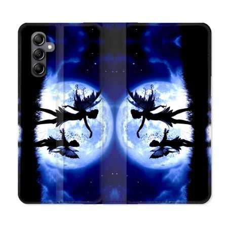 Housse cuir portefeuille pour Samsung Galaxy A54 5g Fantastique Fee Lune