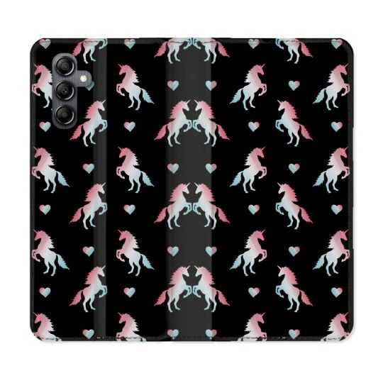 Housse cuir portefeuille pour Samsung Galaxy A54 5g Fantastique Licorne Pattern