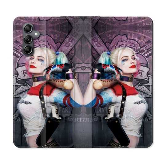 Housse cuir portefeuille pour Samsung Galaxy A54 5G Harley Quinn Batte