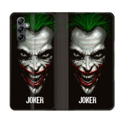 Housse cuir portefeuille pour Samsung Galaxy A54 5G Joker Noir