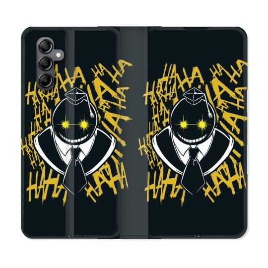 Housse cuir portefeuille pour Samsung Galaxy A54 5g Manga Assassination Classroom Kuro Noir